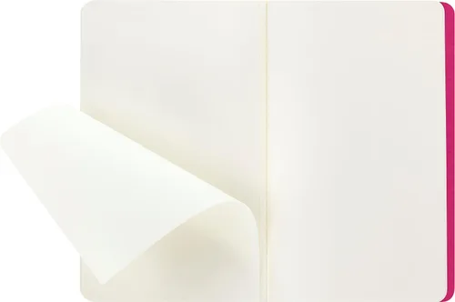 Vista 4 de Moleskine Cahier - Cuaderno de tapa suave, tamaño L (5 x 8.25 pulgadas), hojas en blanco, tapa color rosado cinético, 80 páginas (juego de 3)
