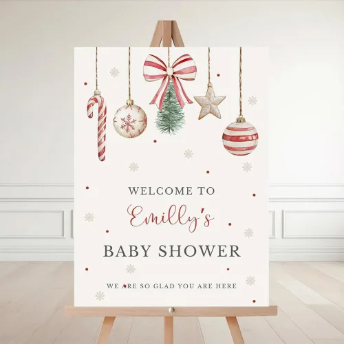 Vista 14 de Letrero de bienvenida personalizado para baby shower, cartel de bienvenida de Oh Baby Fall Baby Shower, póster de ducha de recién nacido con flores