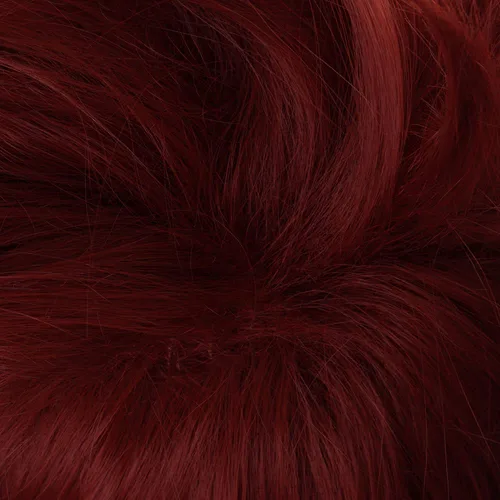 Vista 5 de Kyan SK8 the Infinity Cosplay peluca Reki Anime Costume Merch con pelucas cortas de color rojo oscuro y rizado para hombres, fiesta familiar