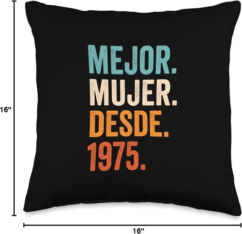 Vista 4 de Regalos para 47 aniversario de boda 47 años Mejor Mujer Desde 1975 47 aniversario de boda, 47 años, 16 x 16 pulgadas, multicolor