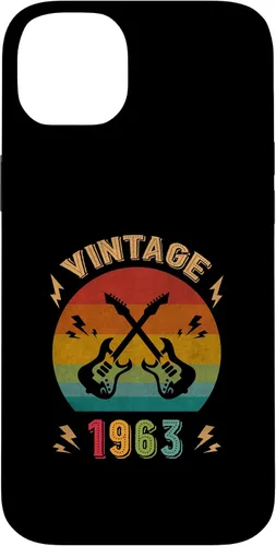 Vista 15 de Vintage 1963 Birthday Guitar Player 63th Guitarist Birthday Case for iPhone 17