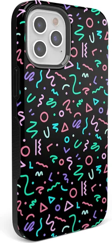 Vista 2 de Casely Funda para iPhone 12 Pro Max Always Vibing Retro Diseño protector audaz Diseño compatible con MagSafe
