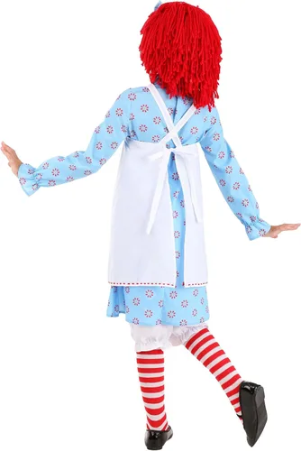 Vista 5 de Disfraz clásico exclusivo de Raggedy Ann para niños