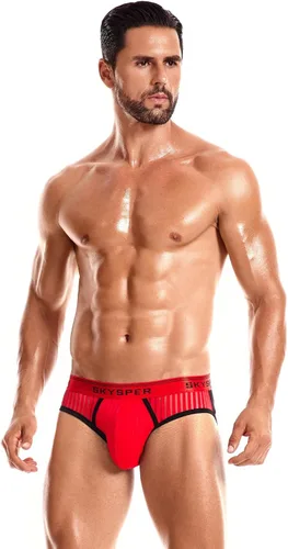 Vista 64 de SKYSPER Jock Strap Athletic Supporter para hombres Sexy Jockstrap Ropa interior masculina