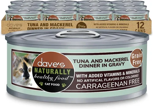 Vista 13 de Dave's Pet Food Grain Free Wet Cat Food (Minced Chicken in Gravy), Naturally Healthy Canned, Added Vitamins & Minerals, Wheat, Gluten & GMO-Free
