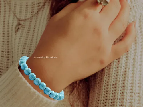 Vista 501 de Amazing Gemstone Crystal Bracelet for Women Men's Gifts - Protection Healing Crystal Bracelet - 8mm Gemstone Beaded Stretchable Bracelet Pulseras
