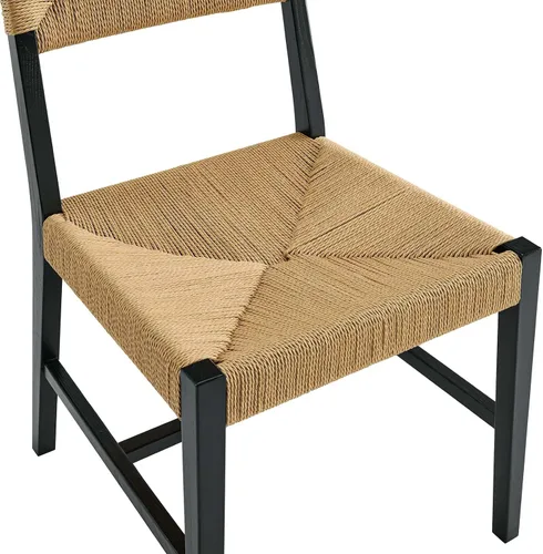 Vista 7 de Modway EEI-5489-BLK-NAT Bodie Silla de comedor de madera, color negro natural