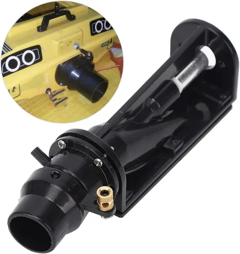 Vista 4 de Tiiyee RC - Conjunto de bomba de chorro de hélice para barco, módulo impermeable de bajo ruido 6-12V Potente empuje suave dirección modelado