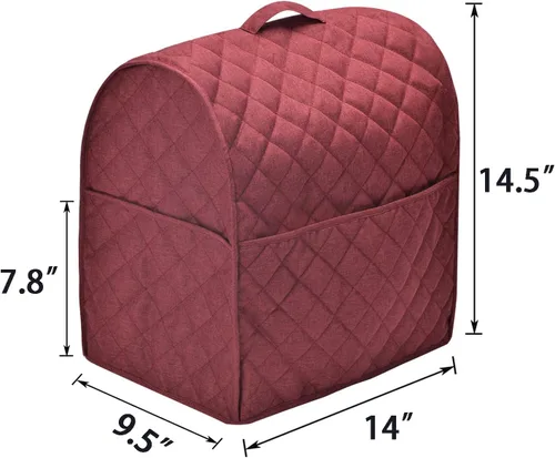 Vista 4 de Funda para batidora de pie compatible con mezcladora Kitchenaid, se adapta a todos los modelos de cabezal inclinable y elevador de tazón con 3