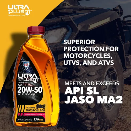 Vista 3 de 4T 20W-50 Mezcla sintética de aceite de motocicleta API SL JASO MA2 3