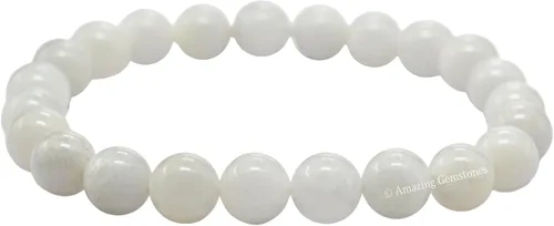 Vista 82 de Amazing Gemstone Crystal Bracelet for Women Men's Gifts - Protection Healing Crystal Bracelet - 8mm Gemstone Beaded Stretchable Bracelet Pulseras