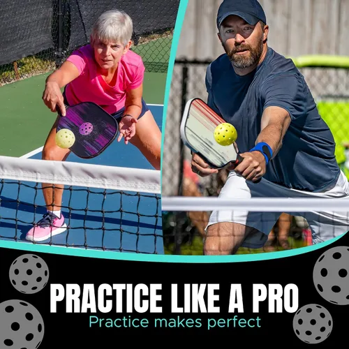 Vista 7 de AMA SPORT Sistema de red de pickleball portátil de tamaño regulador de 22 pies para interiores y exteriores, diseñado para todas las condiciones