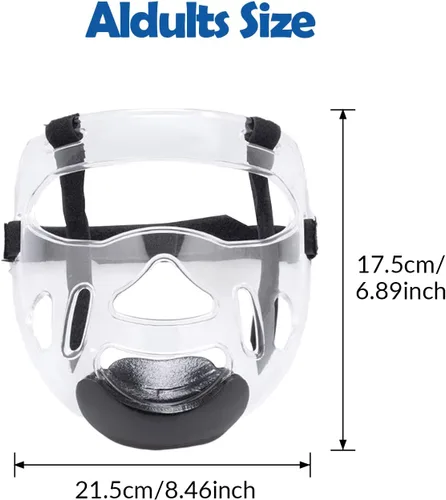 Vista 3 de DYNWAVE Máscara de taekwondo transparente, cubierta protectora extraíble para la cabeza, protector facial, protector facial engrosamiento para artes