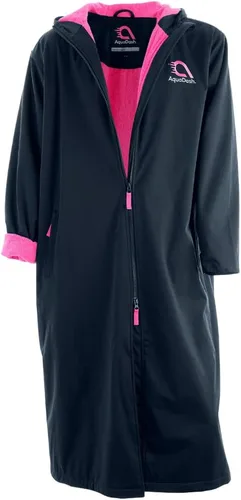 Vista 7 de AquaDash Parka de natación de telas sostenibles para adultos y niños, extra larga, algodón natural, anteriormente grandes parkas de natación