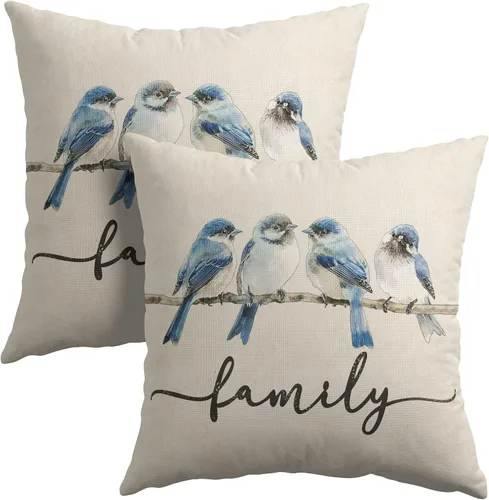 Vista 28 de Fundas de cojín decorativas con temática de verano náutica costera de 12 x 12 pulgadas, juego de 2 fundas de cojín de color aguamarina azul verdoso