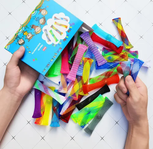 Vista 2 de Juguete Fidget (5 colores) para aliviar el estrés, mejorar el enfoque, alivia el estrés y aumenta la concentración para adultos y niños, ha ayudado
