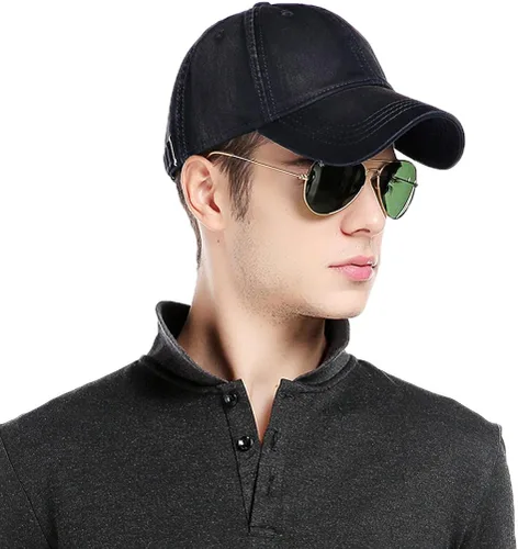 Vista 3 de CACUSS Gorra de béisbol clásica de algodón para hombre con cierre de hebilla ajustable gorra de golf