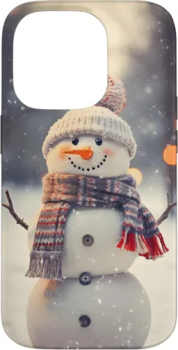 Vista 17 de Cute Christmas Snowman Winter Snow Scene Holiday Season Case for iPhone 17