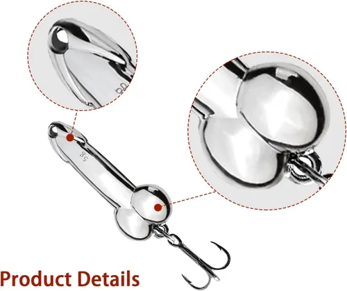 Vista 3 de 4Pcs Funny Fishing Lures, Top Water Bass Fishing Lure, Bass Fishing Gear Spinner Baits Freshwater Saltwater Fish Equipment Fish Hook Gift for