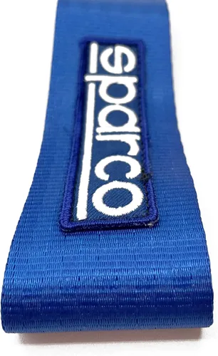 Vista 3 de Sparco 01638AZ Gancho de remolque de rendimiento con cinta - Azul - máx. 2000 kg - agujero de 16 mm