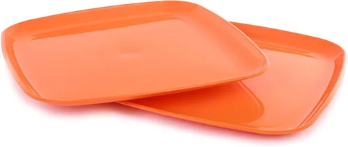 Vista 19 de Mintra Home - Platos reutilizables para servir (azul, cuadrado, 2 unidades (14 pulgadas)