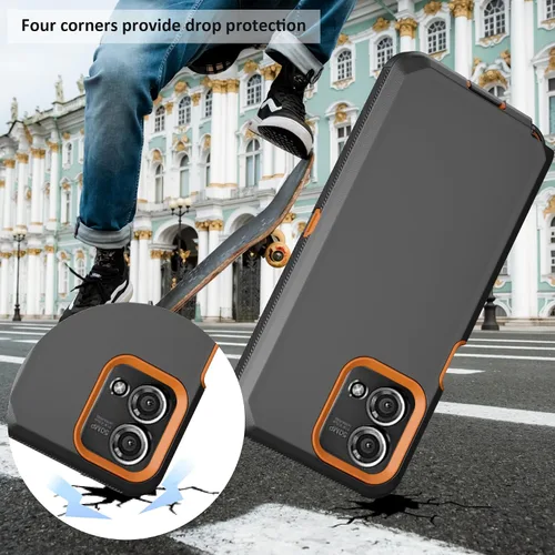 Vista 5 de Funda compatible con Moto G Stylus 5G 2023, con funda de clip para cinturón, resistente, a prueba de golpes, protección de cuerpo completo, cubierta
