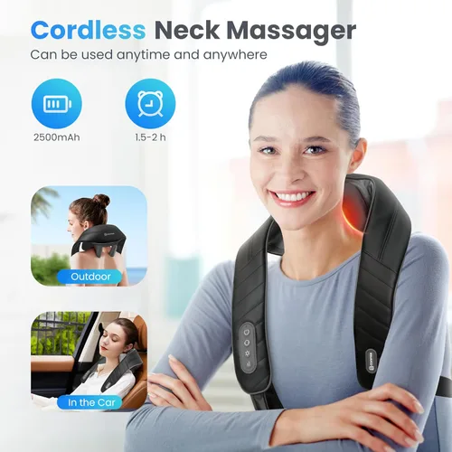 Vista 2 de COMFIER Masajeador de cuello inalámbrico y masajeador de rodilla