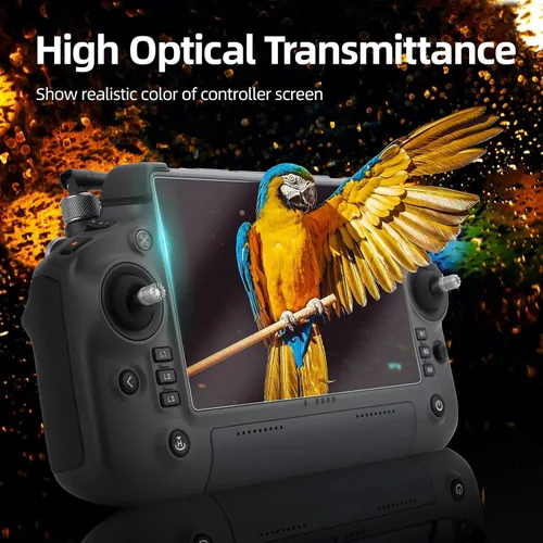 Vista 5 de Protector de pantalla para DJI RC Plus y RC Plus 2 Matrice 4T/4E/Inspire 3/Matrice 300 350 RTK M3 Control remoto a prueba de arañazos Películas