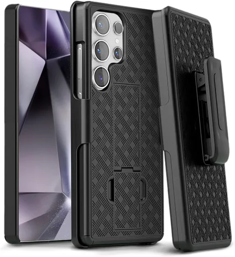 Vista 11 de MOTIVE Funda diseñada para Samsung Galaxy A14 5G con clip para cinturón, funda con clip para Samsung A14, funda protectora delgada y resistente a
