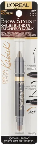 Vista 2 de Cosméticos L 'Oreal Paris Brow Stylist, mezclador de Kabuki, Rubia Rubio