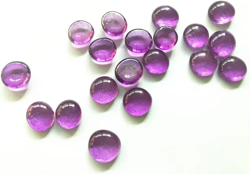 Vista 6 de Piedras preciosas de vidrio, 4 libras (4 libras) canicas planas para rellenos de jarrones, decoración de acuario, decoración de fiesta Ámbar