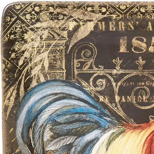 Vista 7 de Certified International Juego de vajilla Gilded Rooster de 16 piezas, servicio para 4