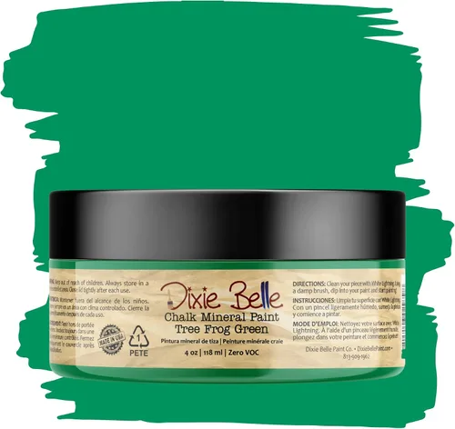 Vista 257 de Pintura para muebles con acabado de tiza Dixie Belle Paint Company - Amatista (4oz) - Pintura mineral de tiza chic púrpura profundo mate