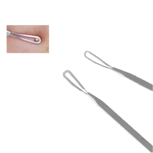 Vista 2 de Kit de herramientas para eliminar espinillas negras, 9 piezas, herramienta extractora de espinillas Comedone, kit de acné para puntos negros