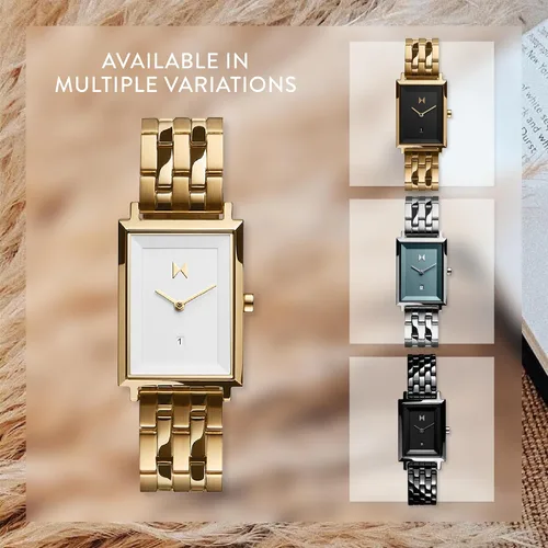 Vista 4 de MVMT - Reloj modelo Signature Square para mujer, analógico y minimalista