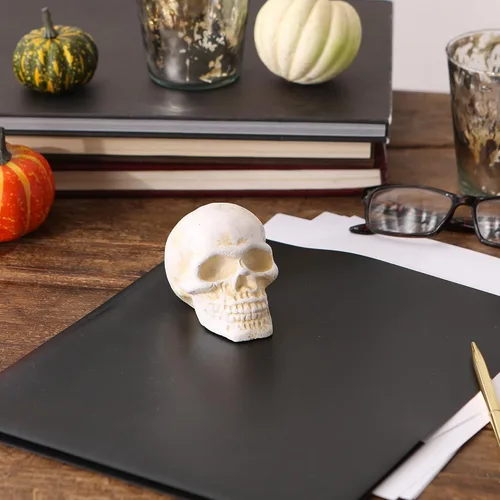 Vista 5 de Zingz & Thingz Skeleton & Skulls Spooky Décor Collection - Pisapeles de hierro fundido, 3.3 x 2.1 x 2.3 pulgadas, calavera