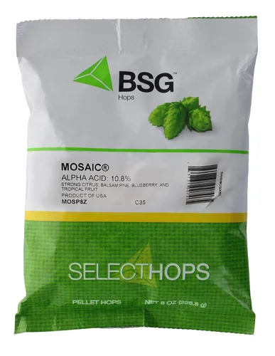 Vista 2 de BSG Hops Mosaic™ Hop Pellets 1 oz.