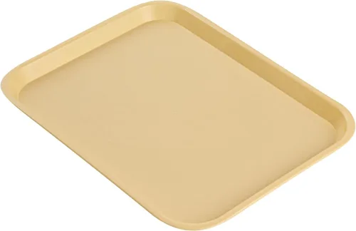 Vista 12 de Restaurantware Bandejas de comida rápida, paquete de 10 bandejas de plástico para cafetería, de 10 x 14 pulgadas, rectangulares verdes, aptas