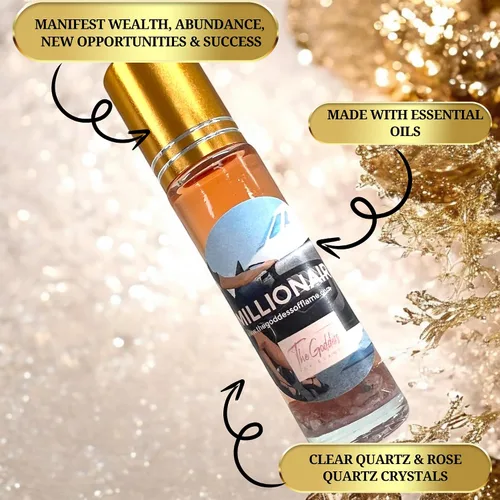 Vista 2 de Aceite Roll-On de La Diosa de la Llama – Perfume Ritual Infundido con Feromonas, Unisex 10ml Hoodoo, Wicca, Pagano, Conjuro, Apto para la TSA