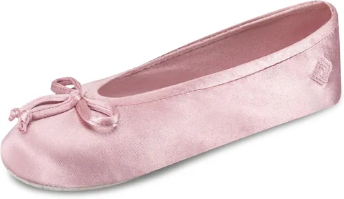 Vista 16 de isotoner - Zapatos satinados para bailarinas, con moño, suela de gamuza Ceniza