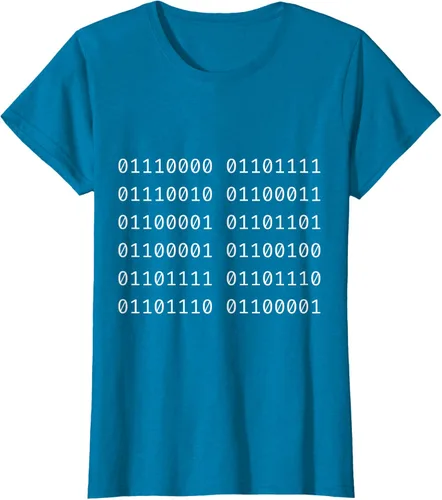 Vista 38 de Porca Madonna In Codice Binario Código Binario Camiseta, Negro