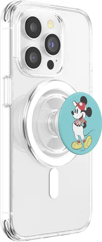 Vista 3 de Disney Mickey y sus amigos Mickey Mouse Baseball Retrato PopSockets MagSafe PopGrip para iPhone