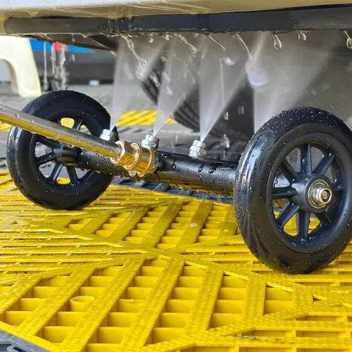 Vista 6 de Tool Daily Limpiador a presión de tren de rodaje de 16 pulgadas, accesorio para lavadora a presión del tren de rodaje, lavado debajo del automóvil