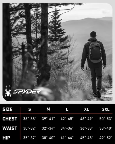 Vista 7 de Spyder Abrigos de Invierno para Hombres - Chaqueta de Forro Polar Parka Abrigo de Plumón de Invierno Resistente al Viento Impermeable Chaquetas