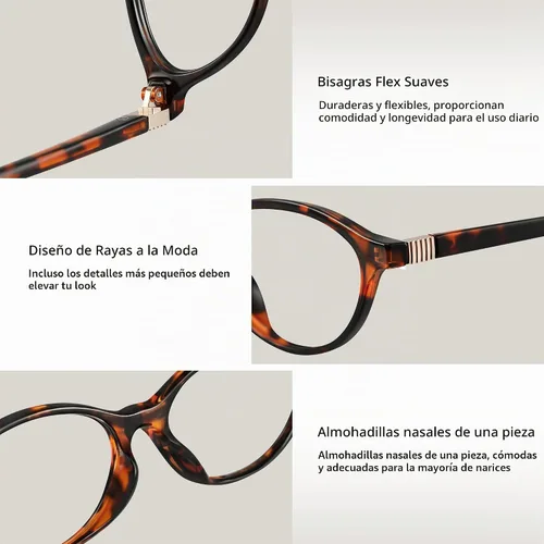 Vista 5 de Gafas de luz azul para mujer - Gafas de bloqueo de luz azul con marco ovalado pequeño de moda para juegos/computadora