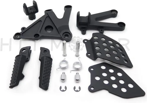 Vista 2 de MT390-007-BK Soporte de clavijas de pie delantero negro compatible con Cbr600Rr 2003 2004 2005 2006