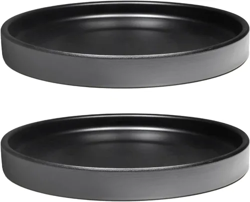 Vista 25 de Yukfona - 4 bandejas de cerámica para macetas, bandejas de 4 5 6 7 8 9 10 11 12 13 pulgadas para interior y exterior, resistente, duradera, base