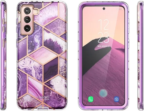Vista 9 de i-Blason Funda para Samsung Galaxy S22 Plus con protector de pantalla integrado, resistente a los arañazos, delgada y elegante funda protectora