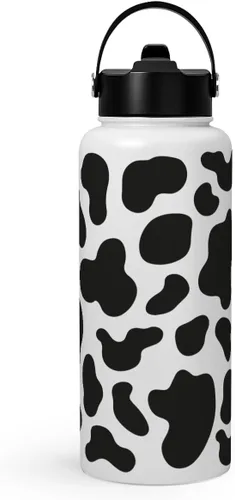 Vista 33 de Regalo de repostería para mujeres, botella de agua de acero inoxidable de 32 oz con tapa y popote, botellas aisladas estéticas de dulces, regalos