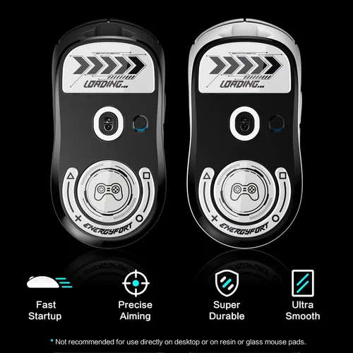 Vista 4 de MOSHOU Patines de ratón de vidrio compatibles con Logitech G Pro X Superlight mouse inalámbrico para juegos, bordes curvos redondeados de repuesto